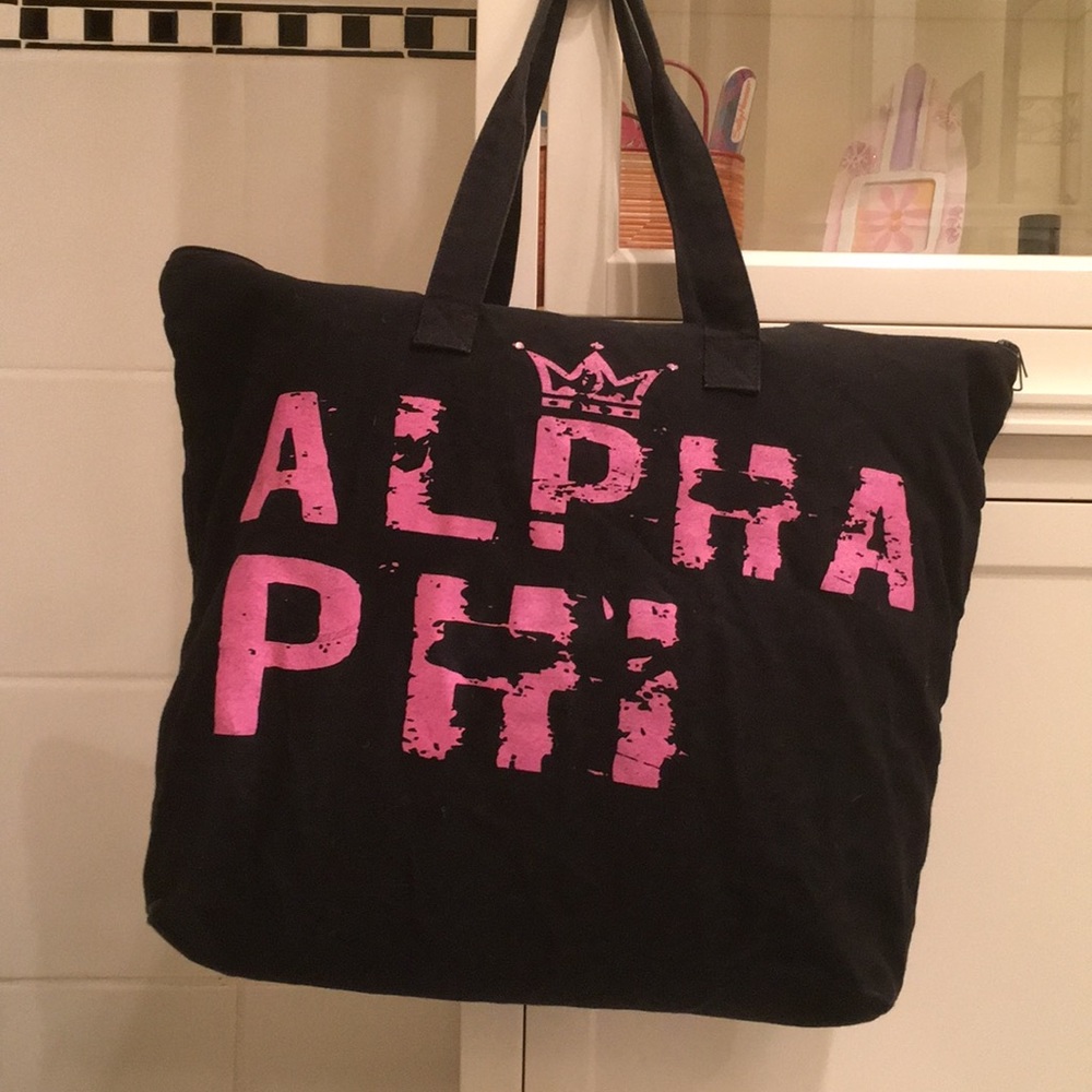 Alpha Phi tote bag